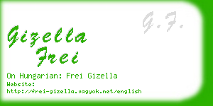 gizella frei business card